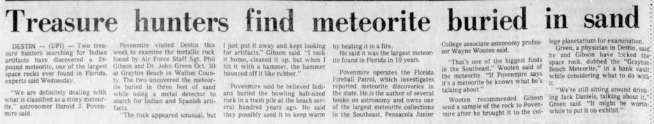 standby for grayton newspaper article