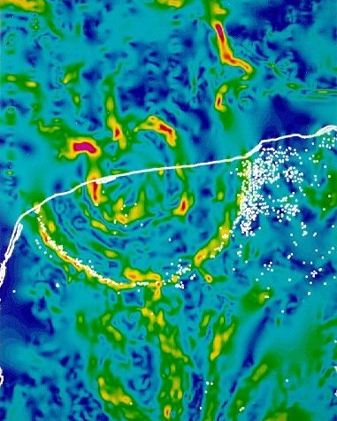 standby for chicxulub crater gravity anomaly map